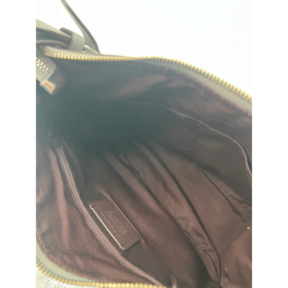 COACH Hobo Rori Pebbled Leather Buckle Shoulder Bag, Gray - Picture 9 of 11
